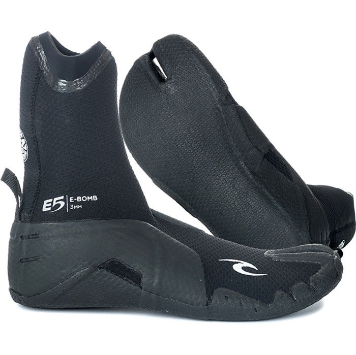 2024 Rip Curl E-Bomb 3mm Split Toe Wetsuit Boots Black WBO7EM