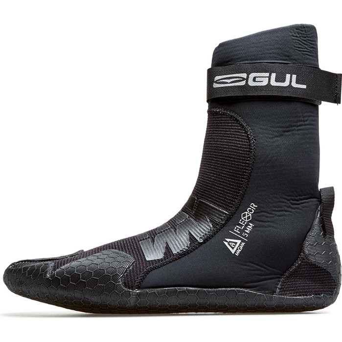 Bota De Neopreno Con Punta Dividida 2020 Gul 5mm Flexor Bo1300-b8 - Negro