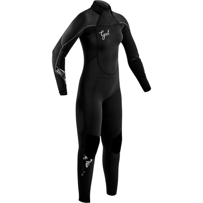 2020 GUL Womens Response 4/3mm Back Zip Wetsuit RE1248-B7 - Black