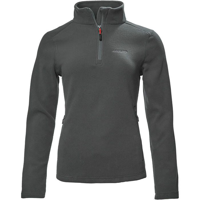 2022 Musto Polar Corsica Musto Mujer 100gm 1/2 Cremallera 82062 - Gris Oscuro