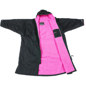 2023 Dryrobe Advance Long Sleeve Change Robe DR100L - Black / Pink