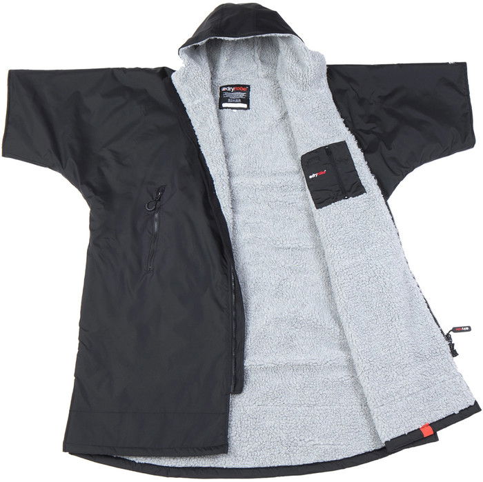 2023 Dryrobe Advance Cambio De Manga Corto Robe DR100 - Black / Gris