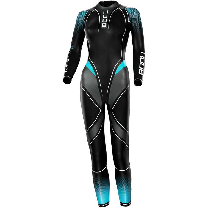 2024 Huub Mujer Aegis X 3:3 Open Water Swimming Neopreno AEGX33W - Black / Teal