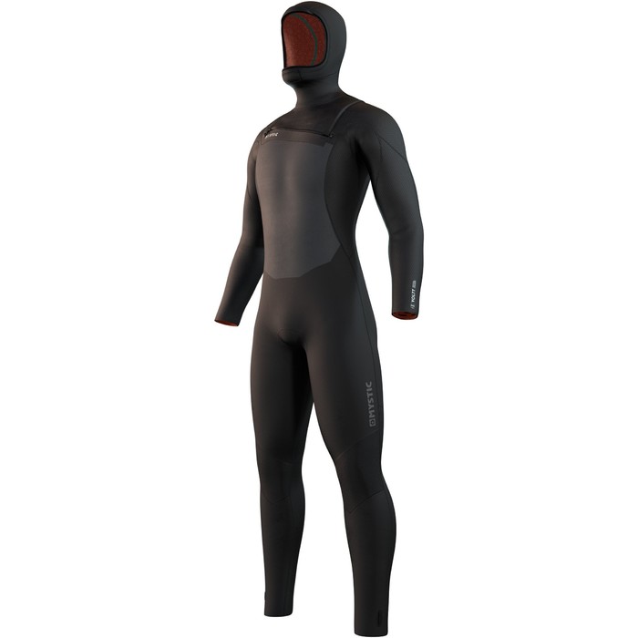 2024 Mystic Hombres Voltt 6/4/3mm Chest Zip Con Capucha Neopreno 35000.220000 - Black