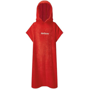 2024 Northcore Nios Playa Basha Toalla Con Capucha Cambiante Robe / Poncho Noco24d - Rojo