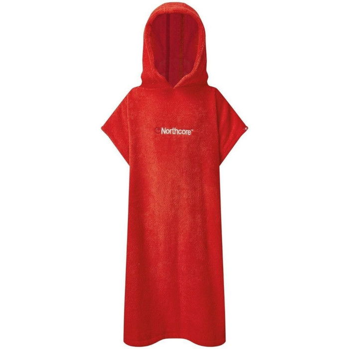 2024 Northcore Nios Playa Basha Toalla Con Capucha Cambiante Robe / Poncho Noco24d - Rojo