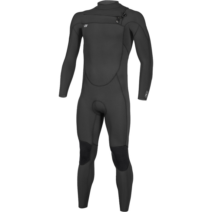 2023 O'Neill Mens Ninja 4/3mm Chest Zip GBS Wetsuit 5470 - Black