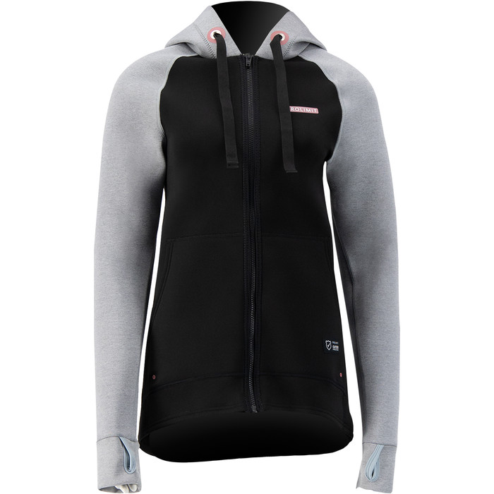 2023 Prolimit Womens 1.5mm Wetsuit Zipped SUP Hoody 14715 - Light Grey / Black