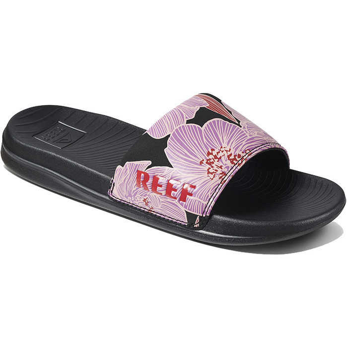 2021 Reef Womens One Slide Flip Flops CI4730 - Purple Blossom