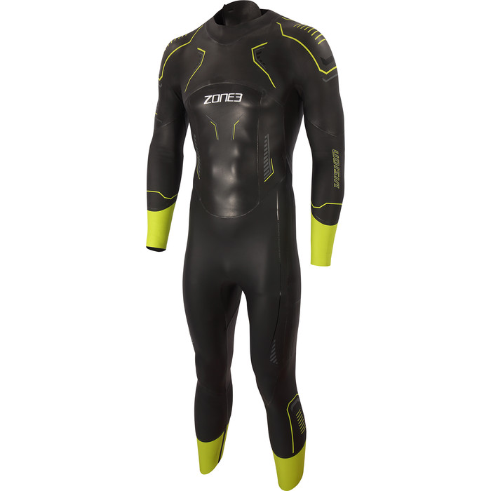 2023 Zone3 Hombres Vision 5mm Swim Neopreno WS21MVIS - Black / Lime / Gunmetal