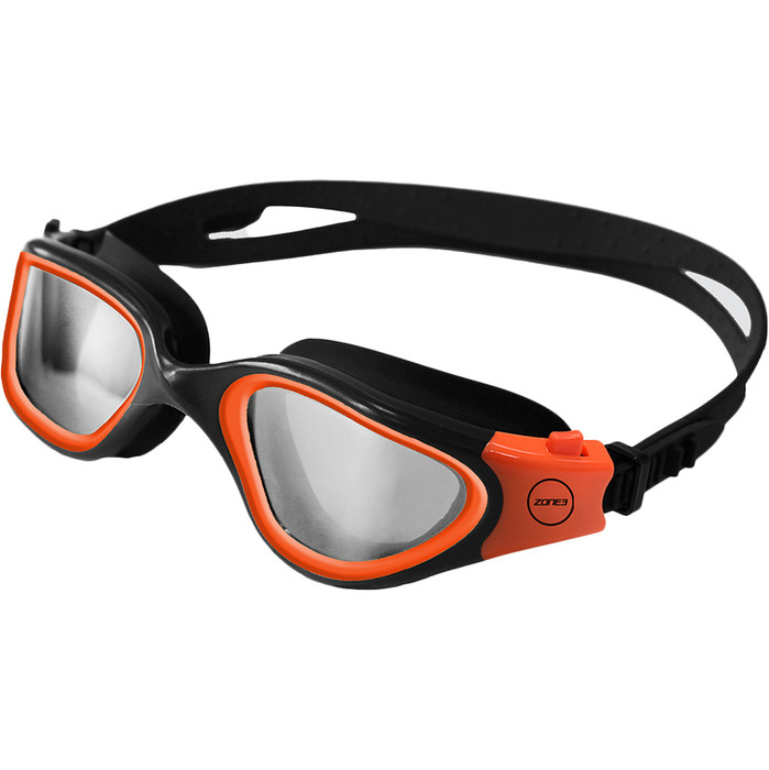 2024 Zone3 Gafas De Natacin Vapour Sa19gogva - Negro / Naranja