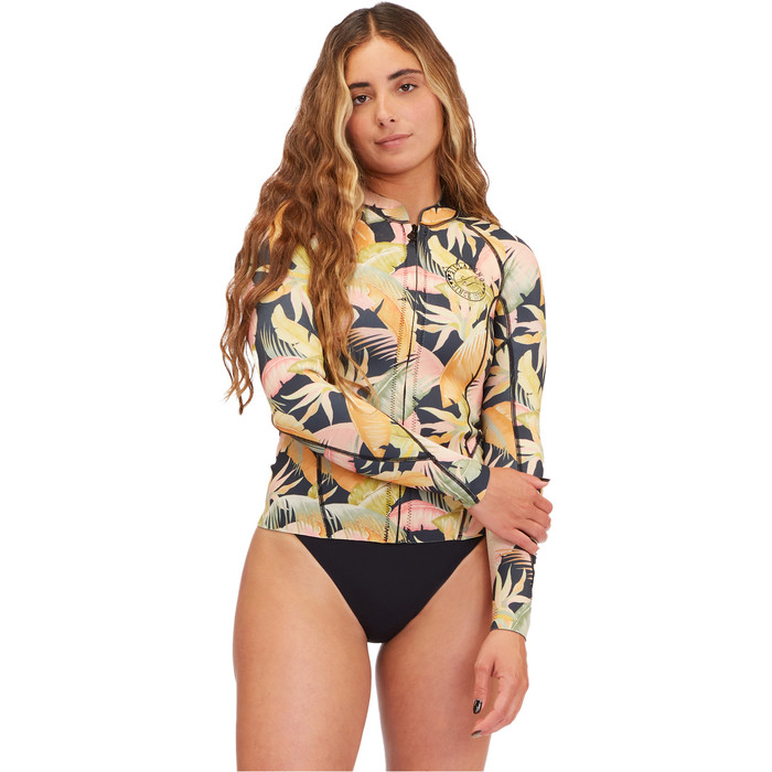 2022 Billabong Peeky Mujer 1mm Chaqueta De Neopreno F41f16 - Jungle Night