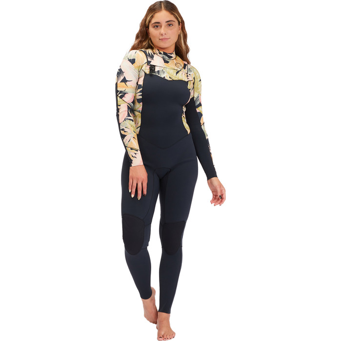 2022 Billabong Mujeres Salty Dayz 5/4mm Chest Zip Traje F45f10 - Jungle Night