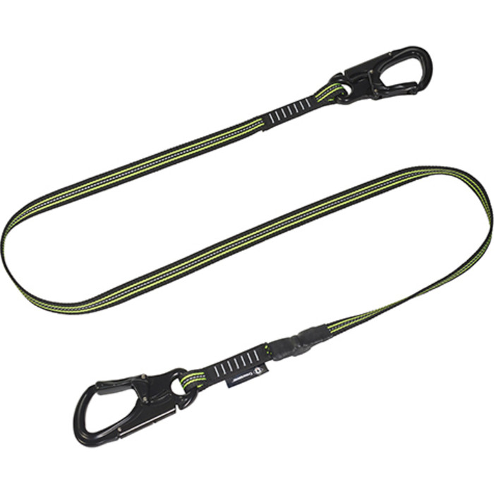 2024 Crewsaver Crewline Pro Safety Line Double Hook Non-Elasticated 3050-SL2 - Black