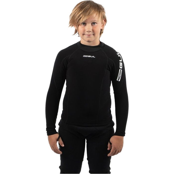 2024 Gul Junior Evotherm Long Sleeve Thermal Top Ev0062-B9 Black