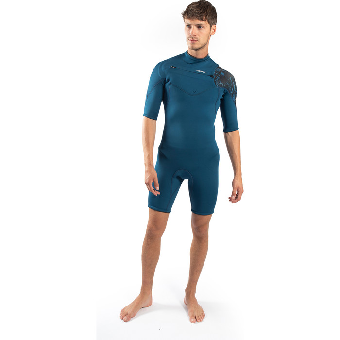 2024 Gul Mens Response Echo 3/2mm Shorty Wetsuit RE3325-C1 - Navy / Nucamo