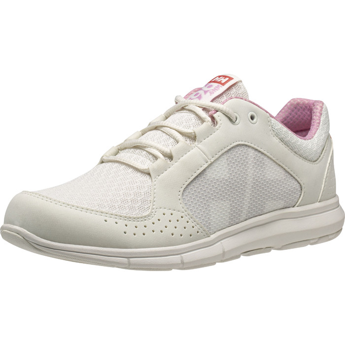 2024 Helly Hansen Mujer Ahiga V4 Hydropower Zapatos De Vela 11583 - Sorbete De Blanco / Rosa