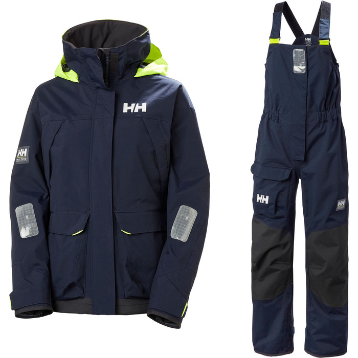 2023 Helly Hansen Mujer Pier Coastal Chaqueta De Vela Y Pier Conjunto Combinado De Pantaln Con Peto 3417733961 - Navy