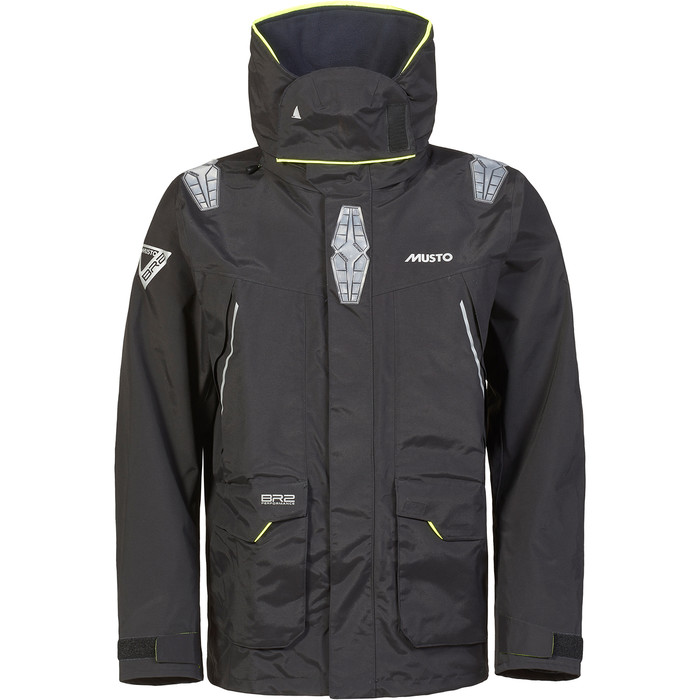 2024 Musto Hombre Br2 Offshore 2.0 Chaqueta Nutica 82084 - Negro