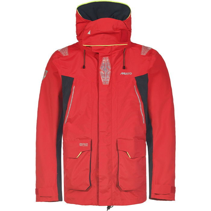 2024 Musto Hombre Br2 Offshore 2.0 Chaqueta De Vela 82084 - Rojo Verdadero