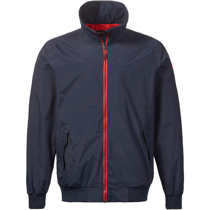 2024 Musto Chaqueta Nutica Snug Shell Blouson Para Hombre 82501 - Navy / Rojo