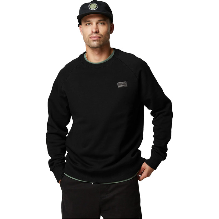 2024 Mystic Mens Mayhem Crew Sweater 35104.230052 - Black