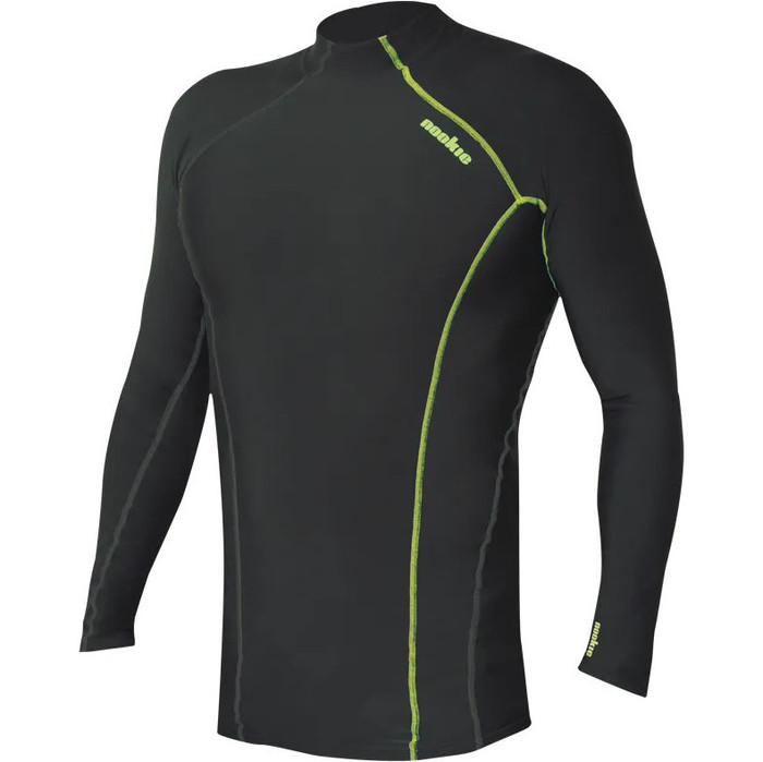 2024 Nookie Mens Softcore Long Sleeve Base Layer TH50 - Black / Lime