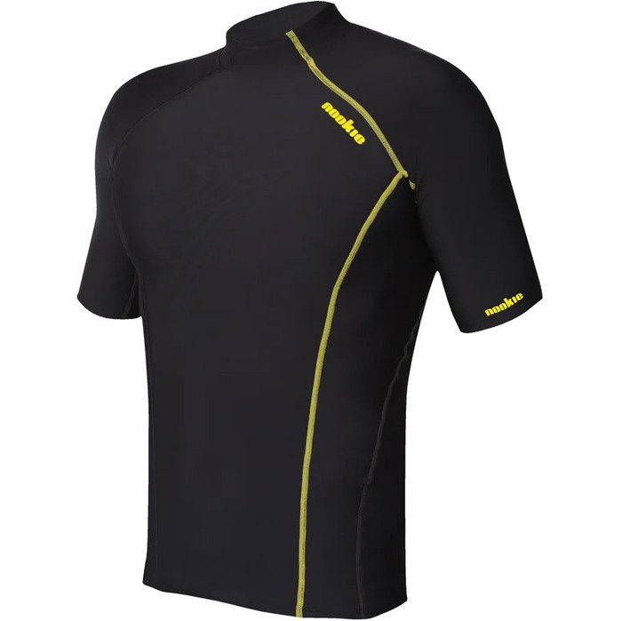 Camiseta Interior De Manga Corta Nookie Softcore 2024 Th50 - Negro / Amarillo