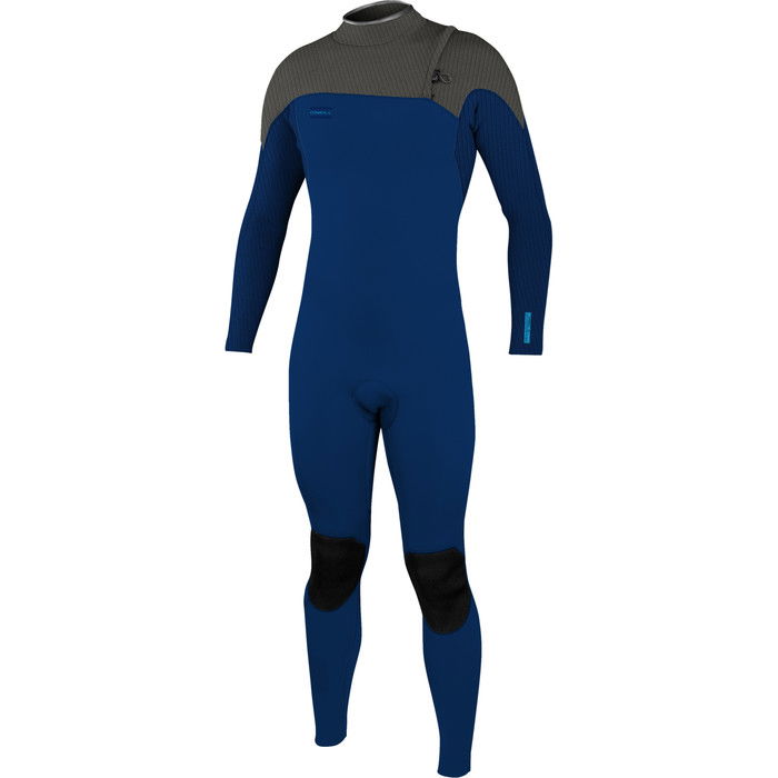 2024 O'Neill Hombres Hyperfreak Comp 4/3mm Zip Free Neopreno 4971 - Navy / Raven