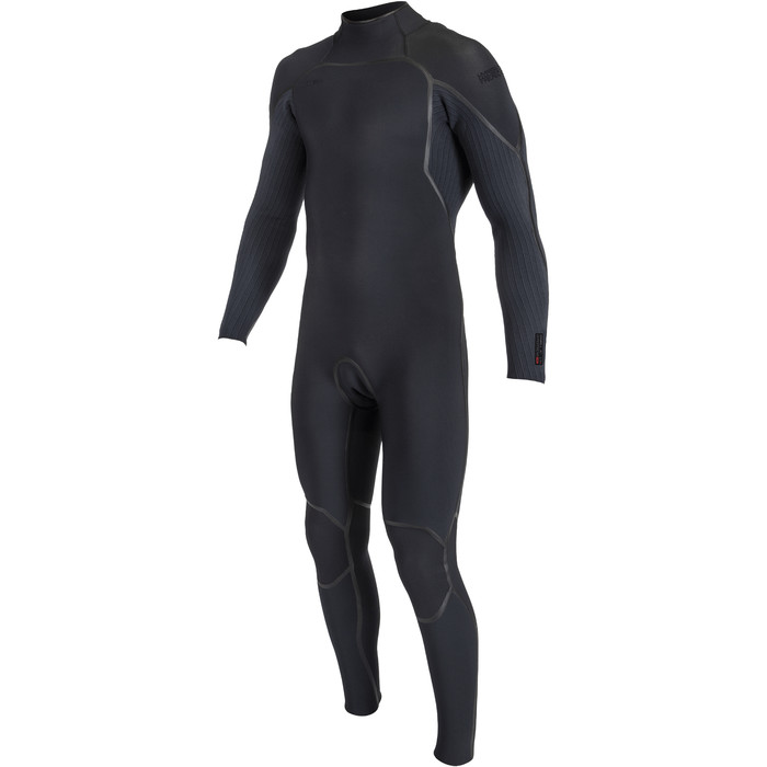 2024 O'Neill Mens Hyperfreak Fire 5/4mm Back Zip Wetsuit 5549 - Black