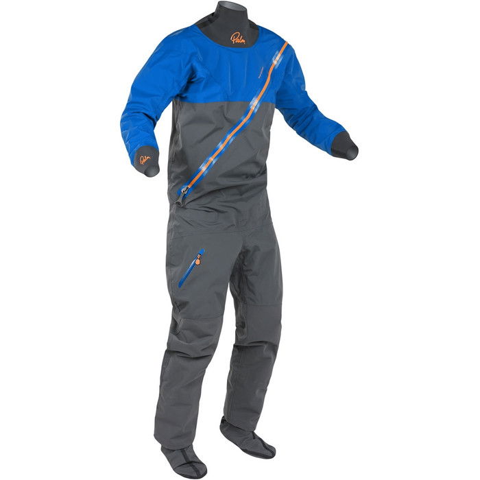 2024 Palm Mens Rogen Drysuit 13188 - Cobalt / Jet Grey