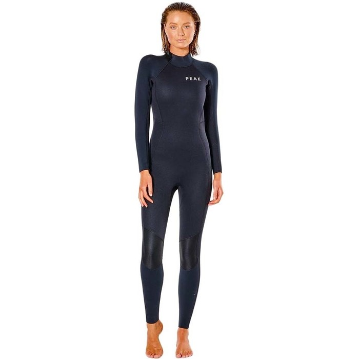 2023 Peak Womens Energy 4/3mm GBS Back Zip Wetsuit P3630L - Black