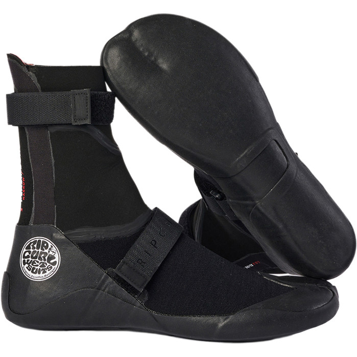 2024 Rip Curl Flashbomb 3mm Bota Neopreno Puntera Partida 116msa - Negro