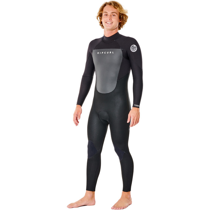 2023 Rip Curl Mens Omega 4/3mm Back Zip Wetsuit 112MFS - Black