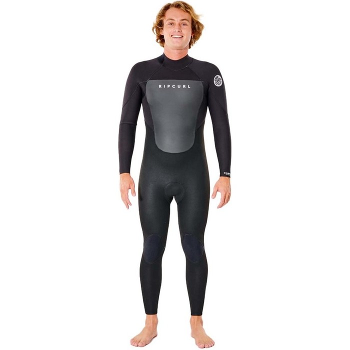 2023 Rip Curl Mens Omega 4/3mm Back Zip Wetsuit 112MFS - Black