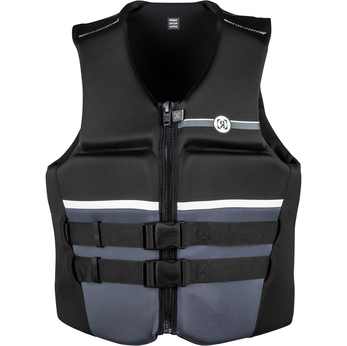 2022 Ronix Mens Covert CGA Impact Vest 224065 - Black / Charcoal