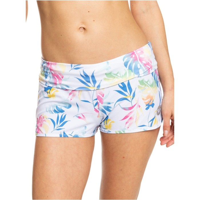 2022 Roxy Women's Endless Summer 2" Boardshorts Roxy - Blanco Brillante / Surf Trippin