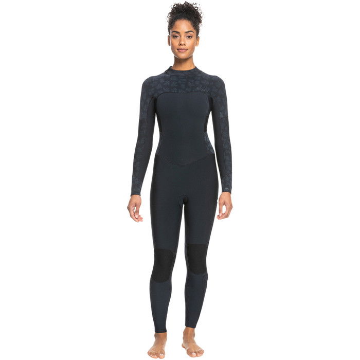 2024 Roxy Womens Swell Series 4/3mm Back Zip Wetsuit ERJW103124 - Black