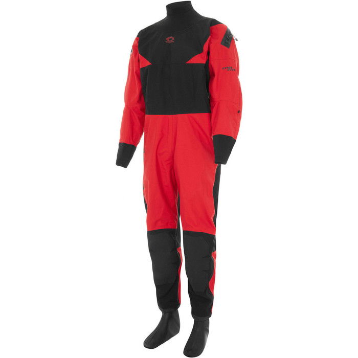 2024 Typhoon Hypercurve 4 Back Zip Drysuit 100179 - Red / Black