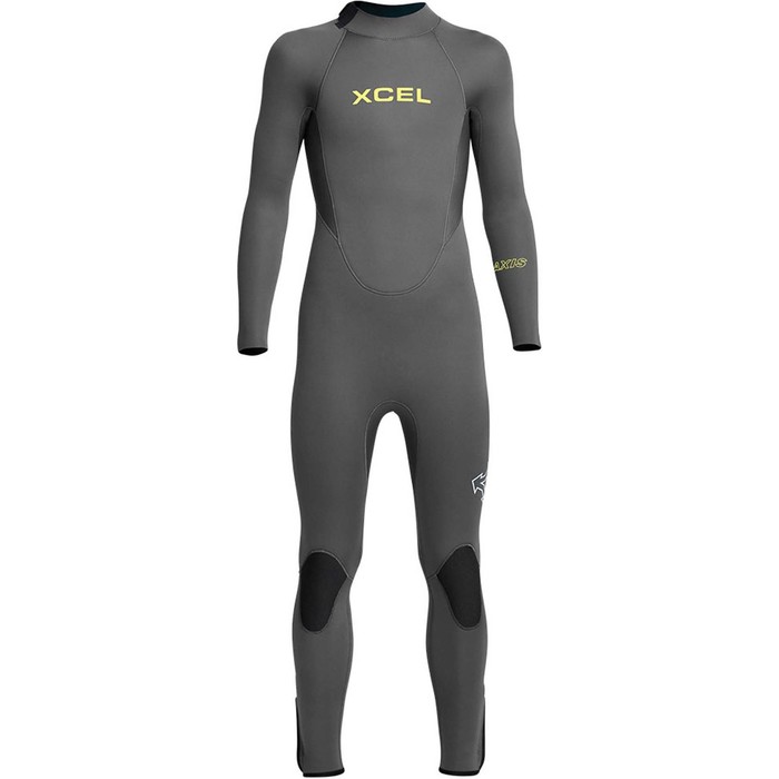 2024 Xcel Junior Axis 4/3mm Back Zip Neopreno KN43AXG0 - Graphite