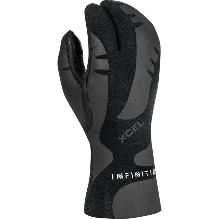 2023 Xcel Infiniti 5mm Guantes De Neopreno Con Pinza De Langosta An057380 - Negro