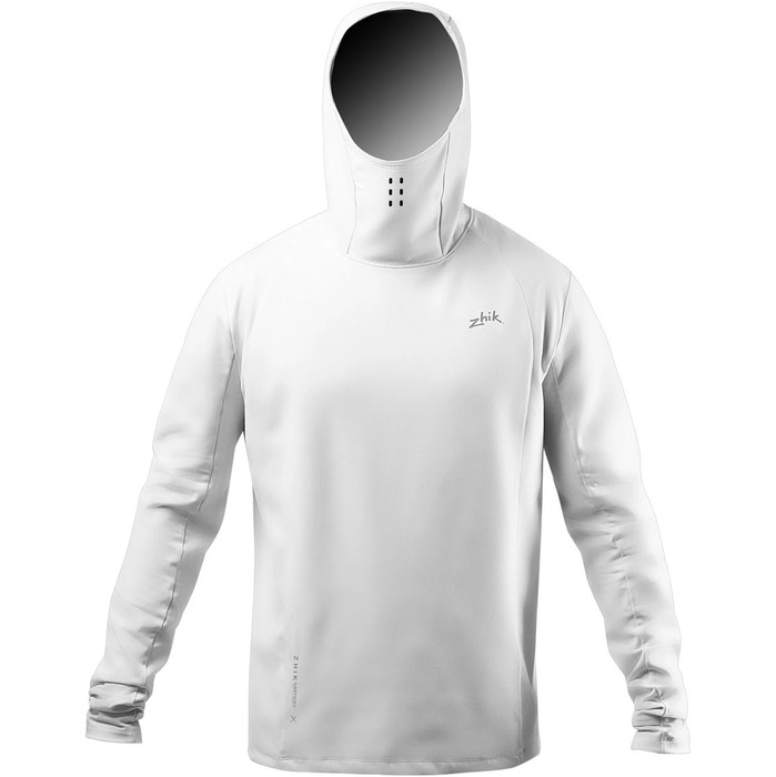 2024 Zhik Mens Motion Long Sleeve Hooded Top ATP-0100-M-PLT - Platinum