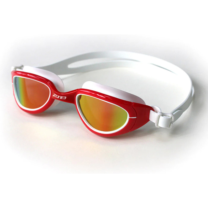 2024 Zone3 Attack Gafas De Natacin Sa18go - Rojo / Blanco