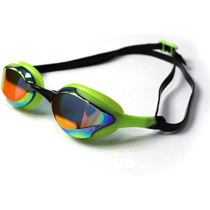 2024 Zone3 Volare Streamline Racing Gafas De Natacin Sa18gogvo - Lente De Espejo / Verde / Negro