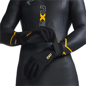 2024 2XU Propel Guantes De Neopreno UW7022h - Black / Ambition