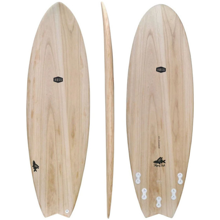 2024 AQSS Flying Fish Eco-Tech Funboard 14022 - Wood