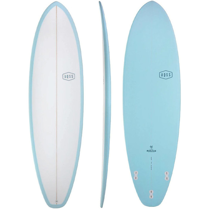 2024 AQSS Mirage Midlength Surfboard 131044 - Blue / White