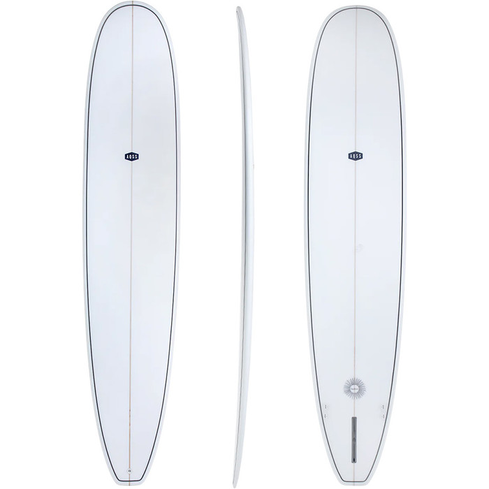 2024 AQSS Soulstice Longboard De Piel Transparente De 9 Pies 130475 - White