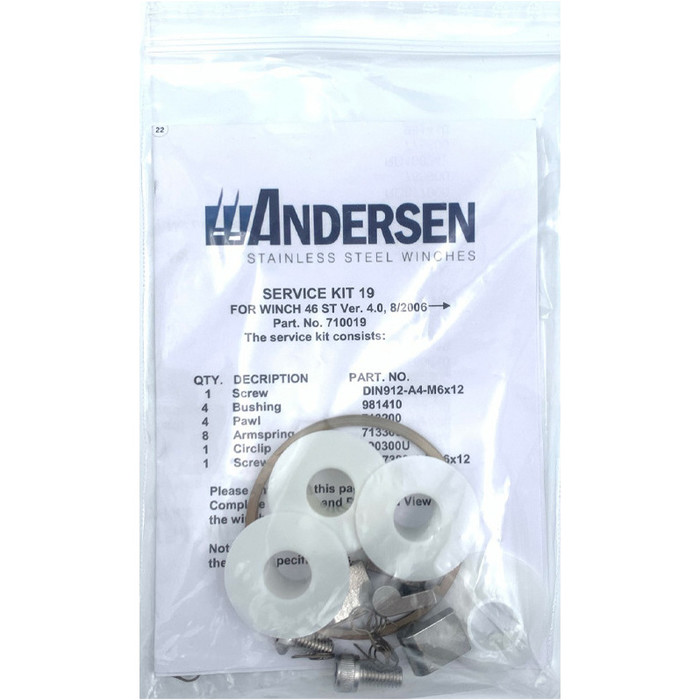 2024 Andersen Service Kit 46ST 48ST 50ST RA710019