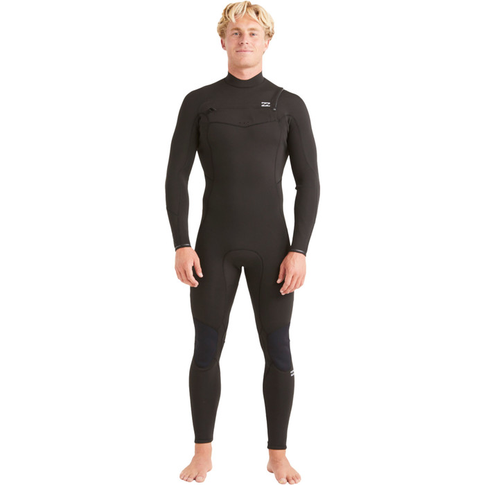 2024 Billabong Hombres Absolute 5/4mm Chest Zip Neopreno ABYW100194 - Black